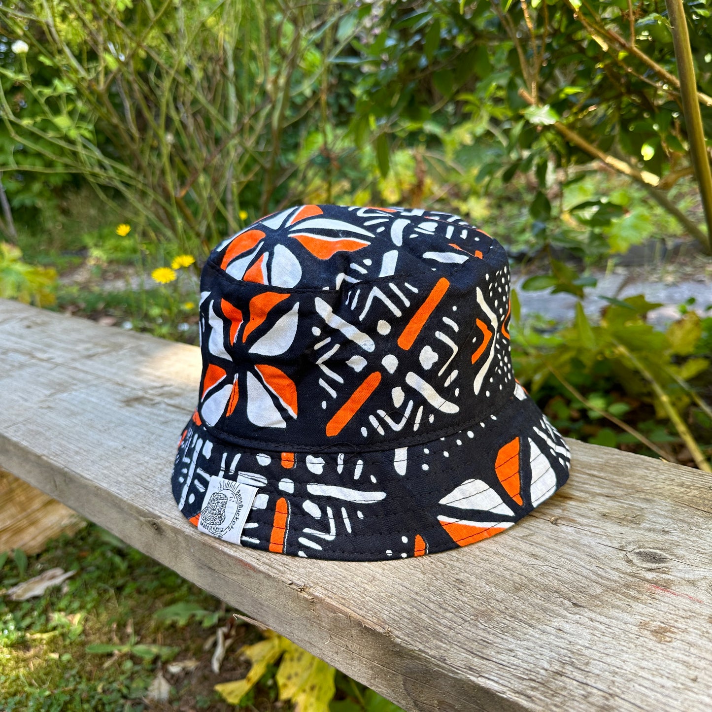 Black & Orange Bucket Hat