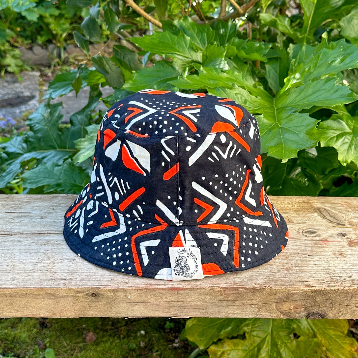 Black & Orange Bucket Hat