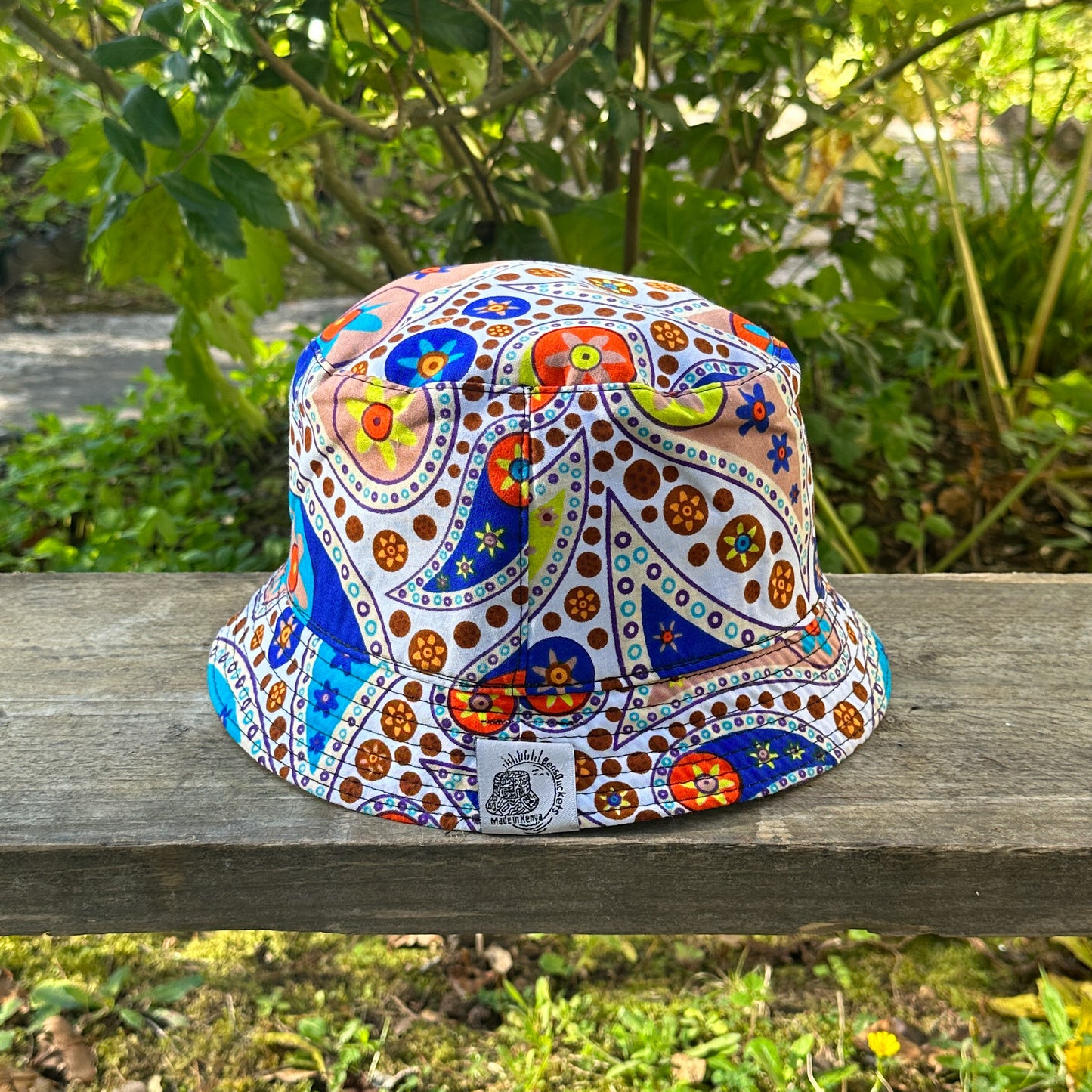 White Reversible Bucket Hat
