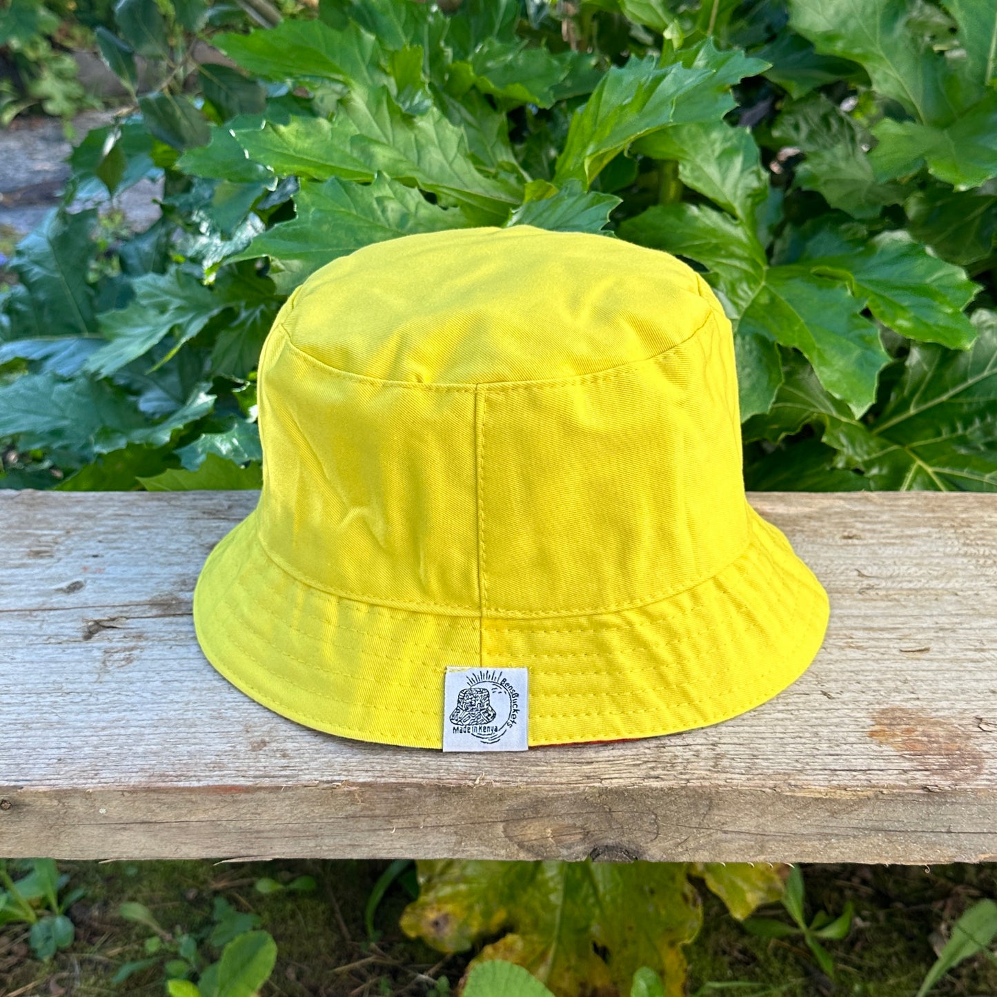 Yellow Reversible Bucket Hat