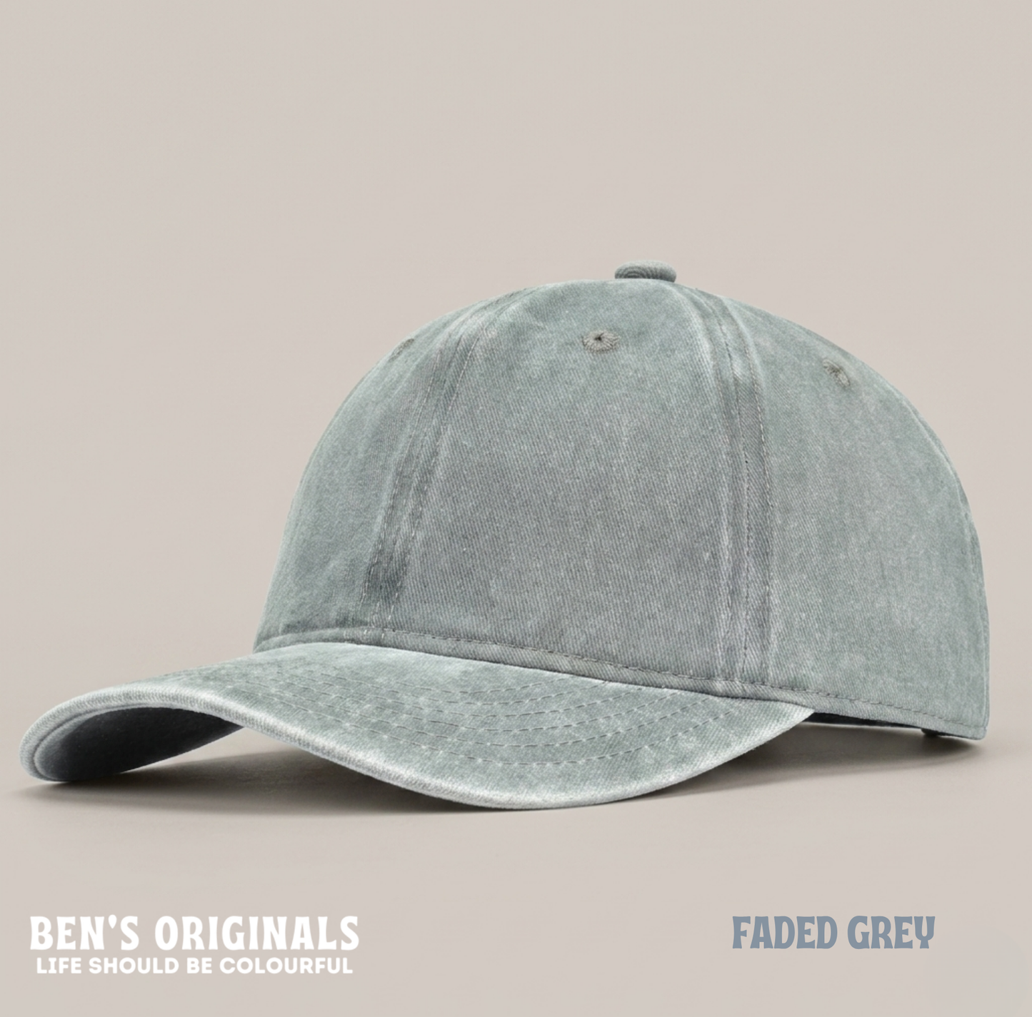 Customisable Faded Cotton Cap