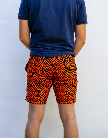 Orange Leaves Classic Shorts
