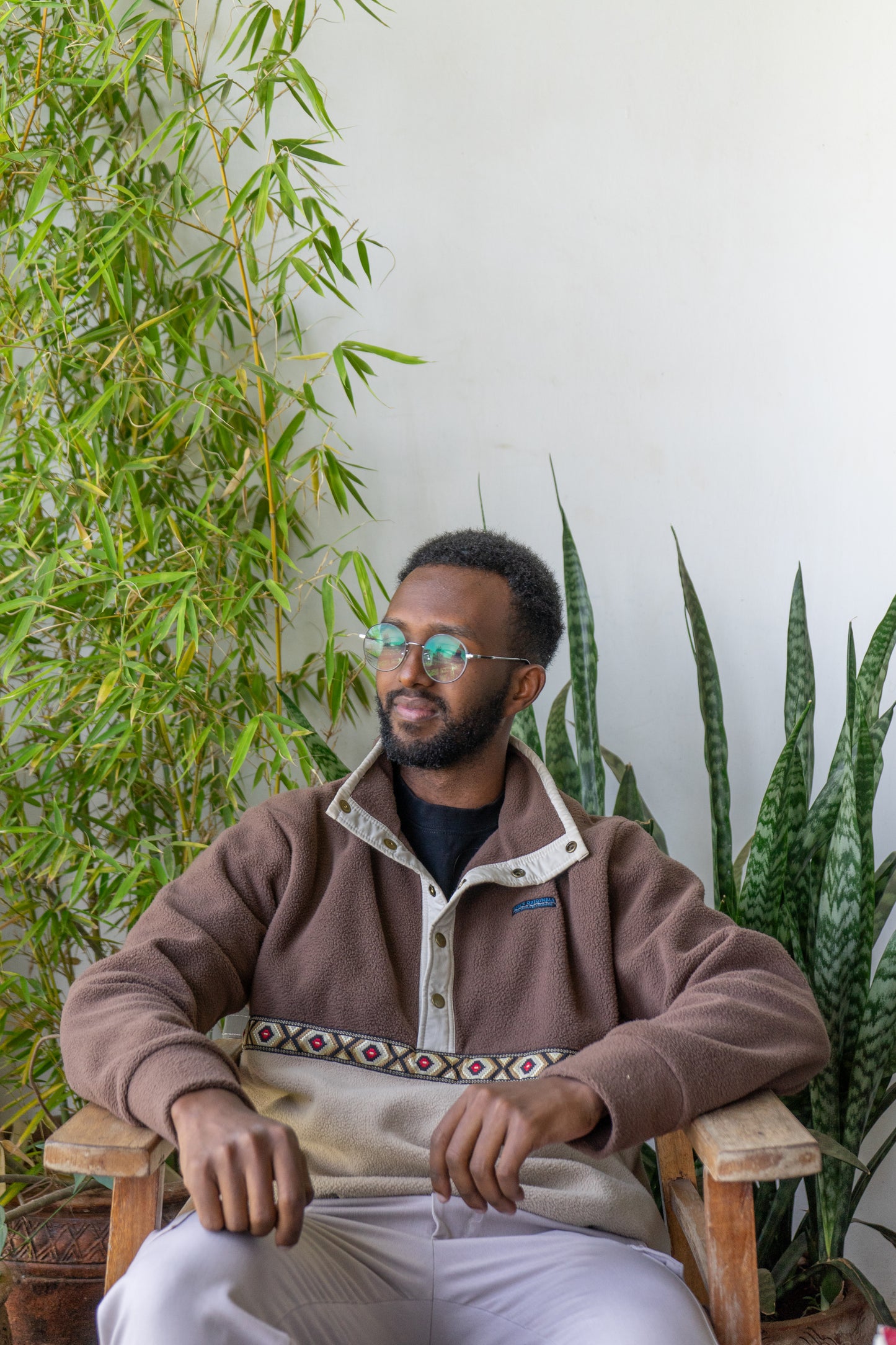 Brown & Beige Fleece