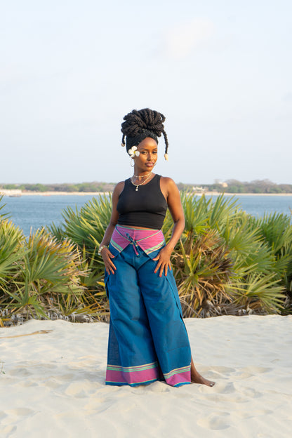 Blue Lamu Trousers