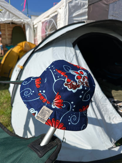 Red Reversible Bucket Hat